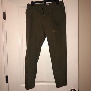 Army Green Skinny Jeans